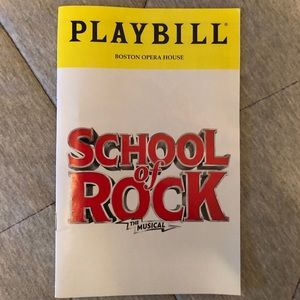 School of Rock Touring Playbill Boston